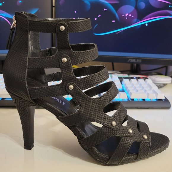 NINE WEST // Strappy Heels - Picture 2 of 6